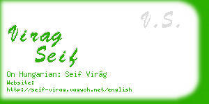 virag seif business card